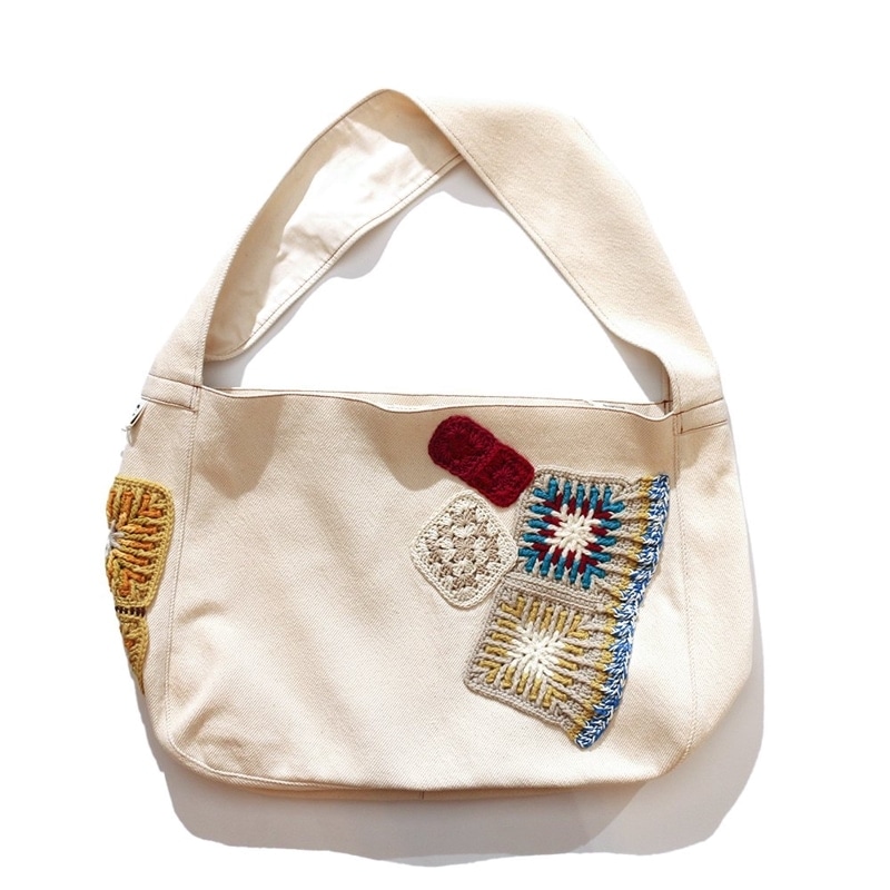 ◆[Buyback保証] A-YARN / A-YARN×Antage MANJU BAG PACTCHWORK (Ecru)