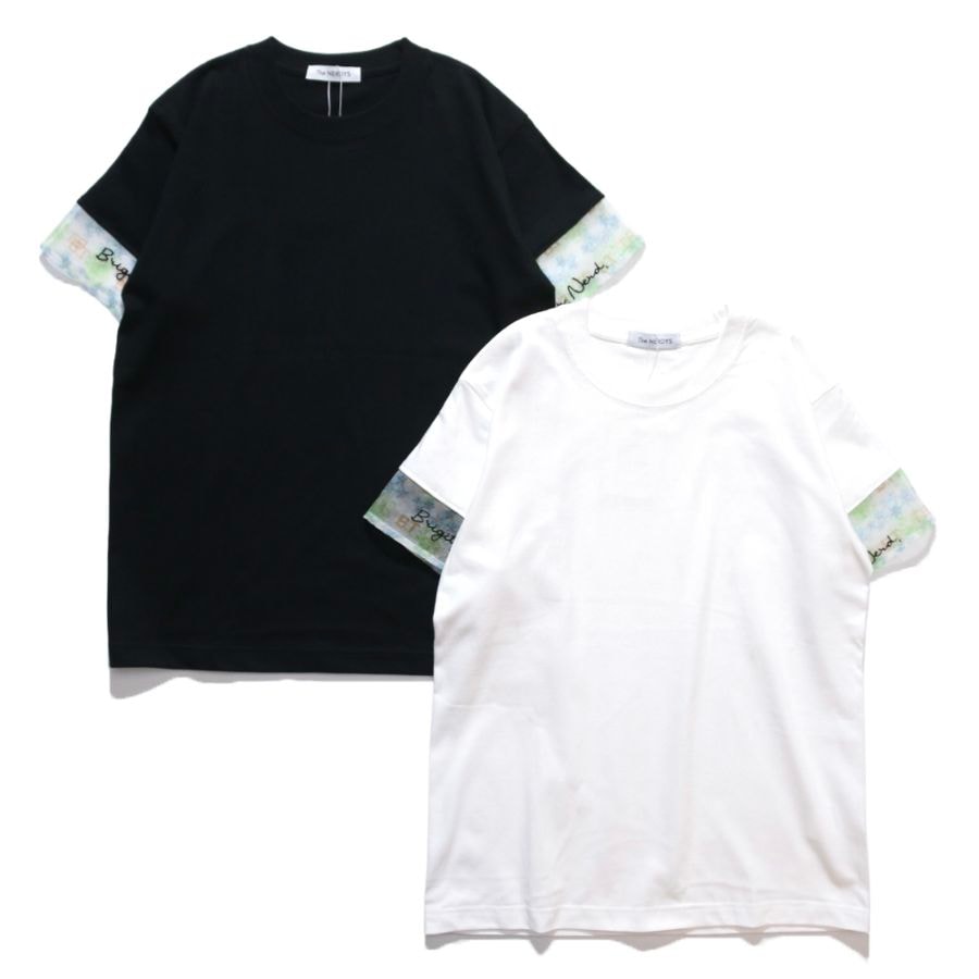 The NERDYS / Brigitte Tanaka×The NERDYS Pattern Sleeve T-shirt