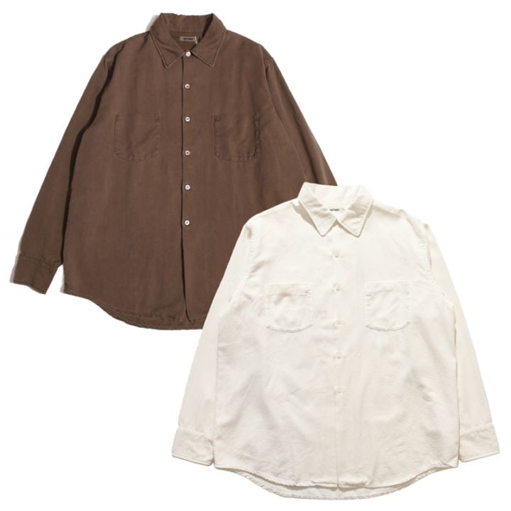 AUTHEN / SILKNIZED TWILL REGULAR SHIRT 