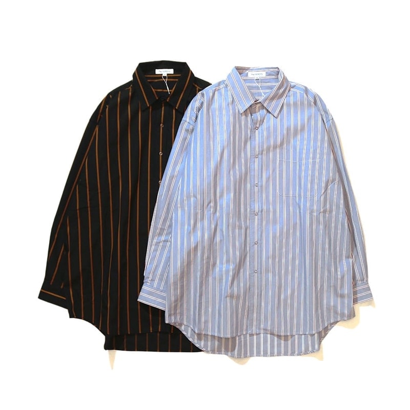 ◇[Buyback保証] THE NERDYS / Stripe Shirt (Black / M