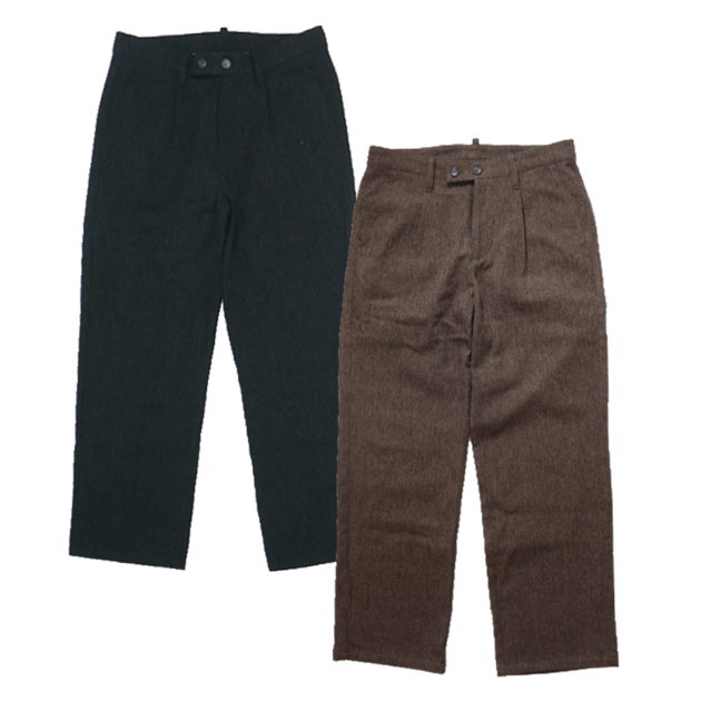 THE NERDYS / Melange Wool Set-Up Pants