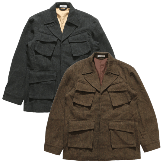 THE NERDYS / Melange Wool Set-Up Jacket