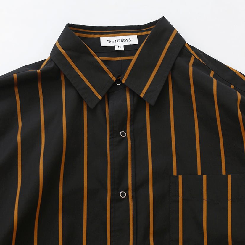 さらに100円引き◆NERDY◆CLASSIC N STRIPE SHIRT さらに100円引き◇NERDY◇CLASSIC N STRIPE SHIRT (NERDY/シャツ