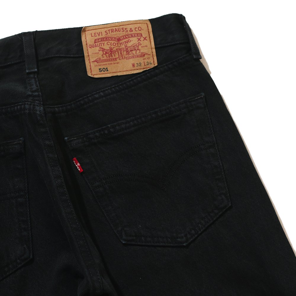 Vintage Clothes / Levi's 501 Black Denim Pants(W32/L34)