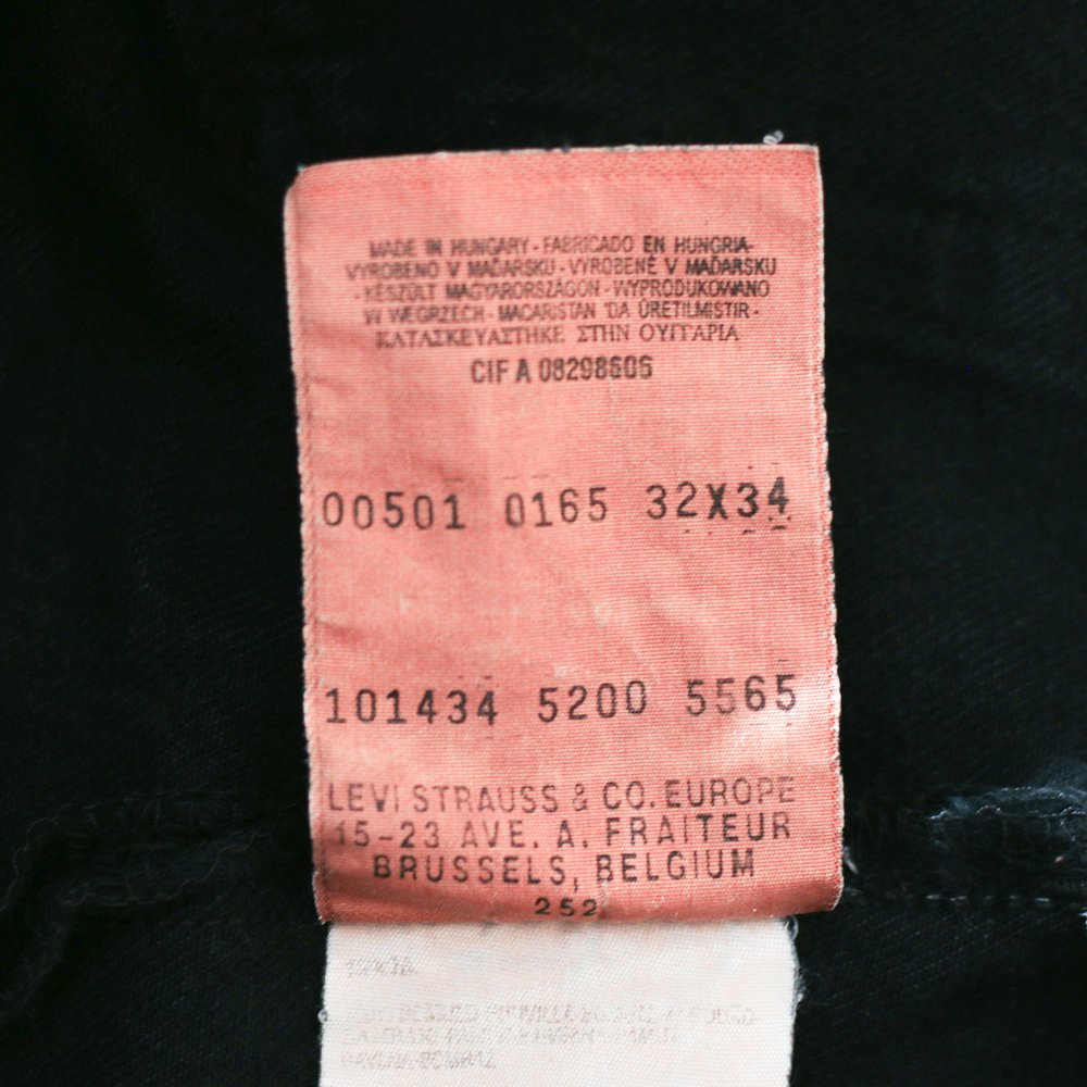 Vintage Clothes / Levi's 501 Black Denim Pants(W32/L34)