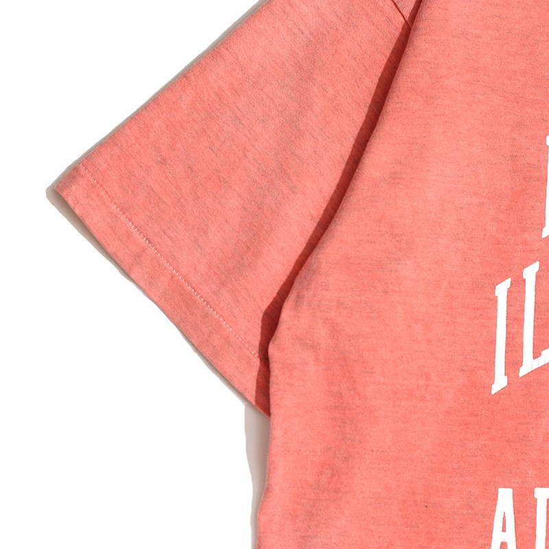 Graphic Tee / Pigment Dye Crack Print T-shirt