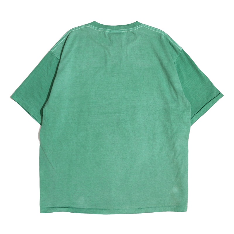 Graphic Tee / Pigment Dye Crack Print T-shirt