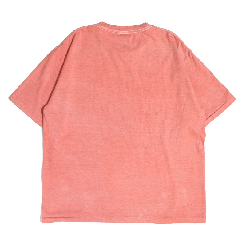 Graphic Tee / Pigment Dye Crack Print T-shirt