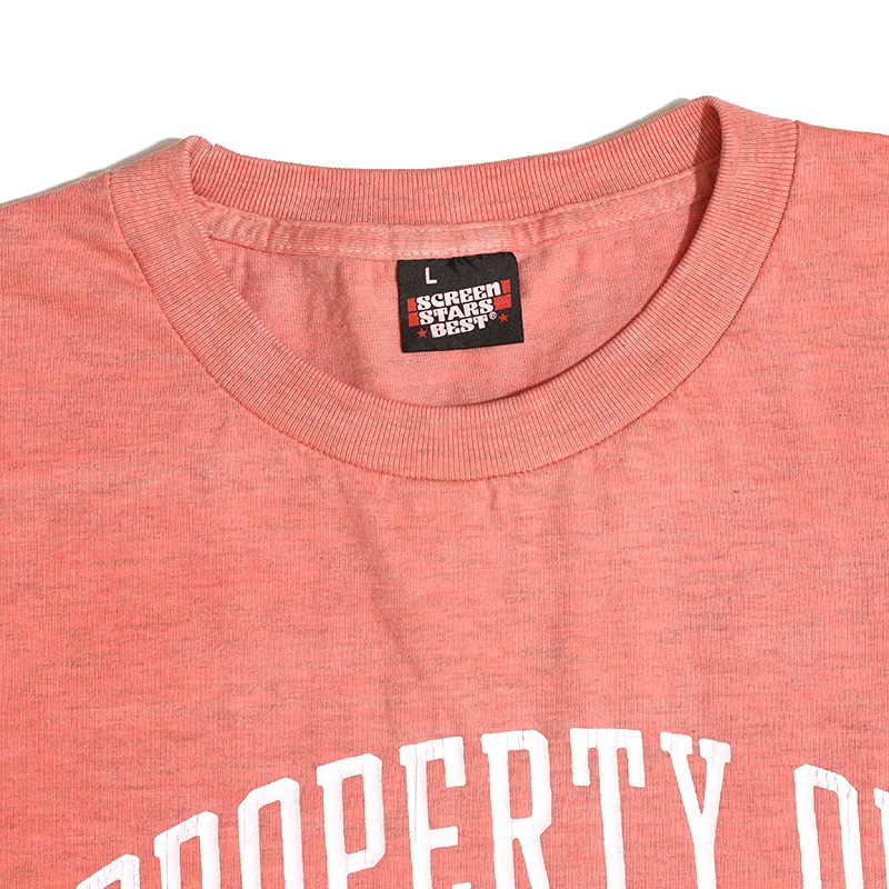 Graphic Tee / Pigment Dye Crack Print T-shirt