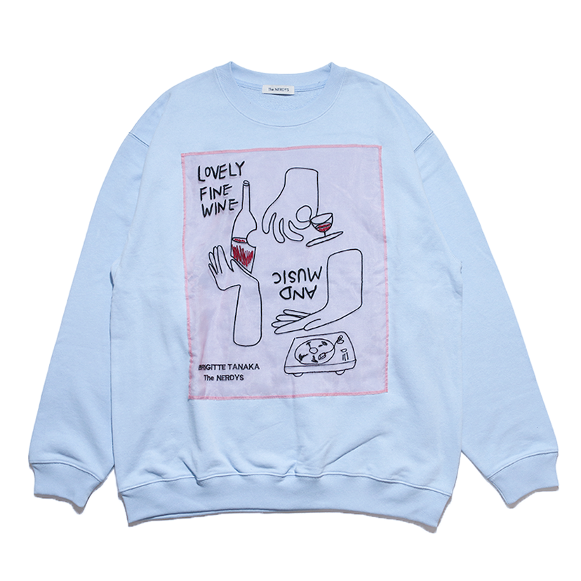 The NERDYS / Brigitte Tanaka×The NERDYS WINE Crew Sweat