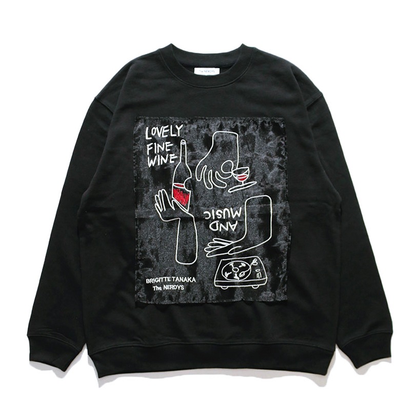 The NERDYS / Brigitte Tanaka×The NERDYS WINE Crew Sweat