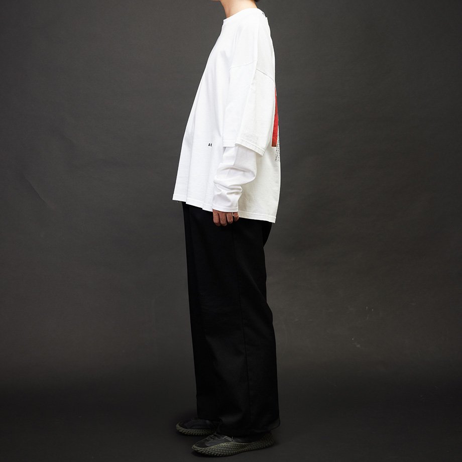 AK5 / AK5 Color Print Layered Long Sleeve T-shirt / Yabiku Collage
