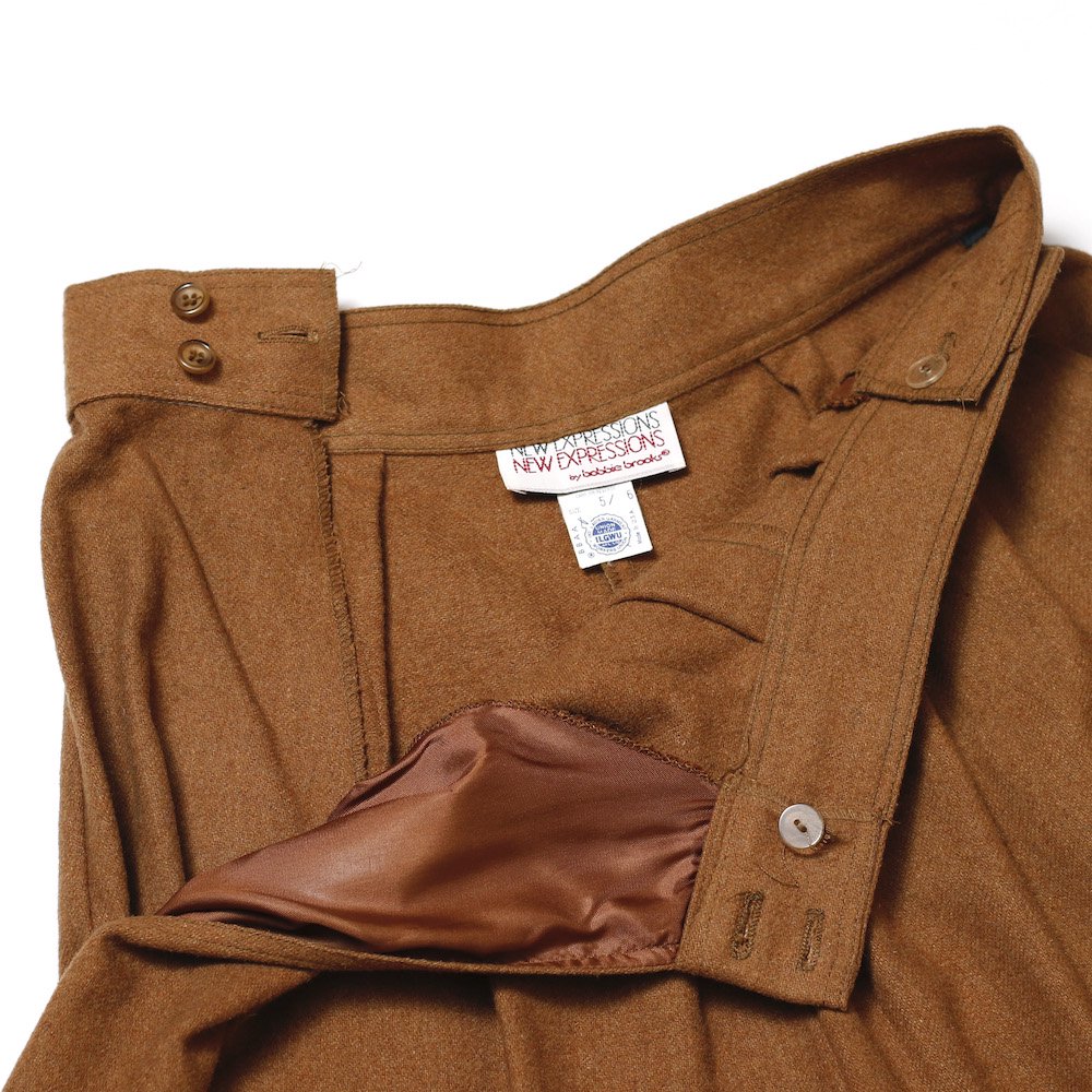 Vintage Clothes / 1970s Wool Culottes Pants