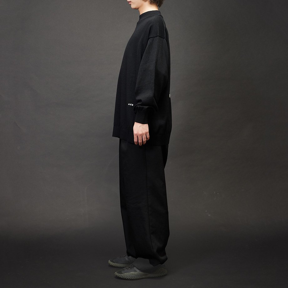 AK5 / AK5 Monochrome Print Mock Neck Knit / Yabiku Collage