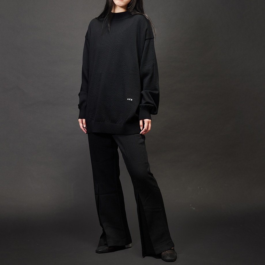 AK5 / AK5 Monochrome Print Mock Neck Knit / Yabiku Collage