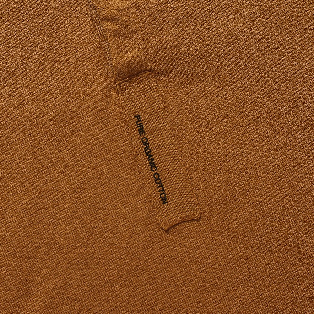 THE NERDYS / Organic Cotton Stand collar L/S Polo Shirt