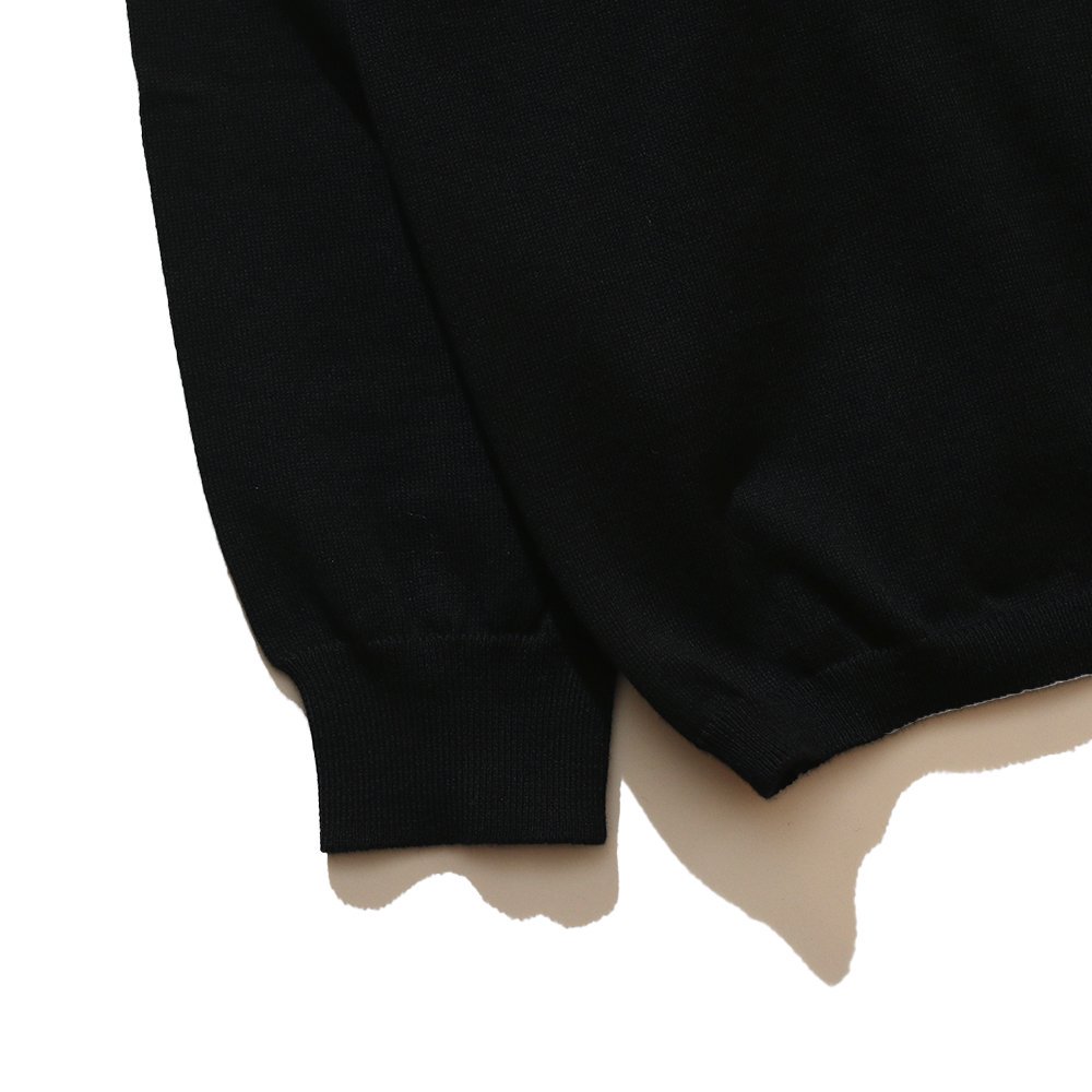 THE NERDYS / Organic Cotton Stand collar L/S Polo Shirt