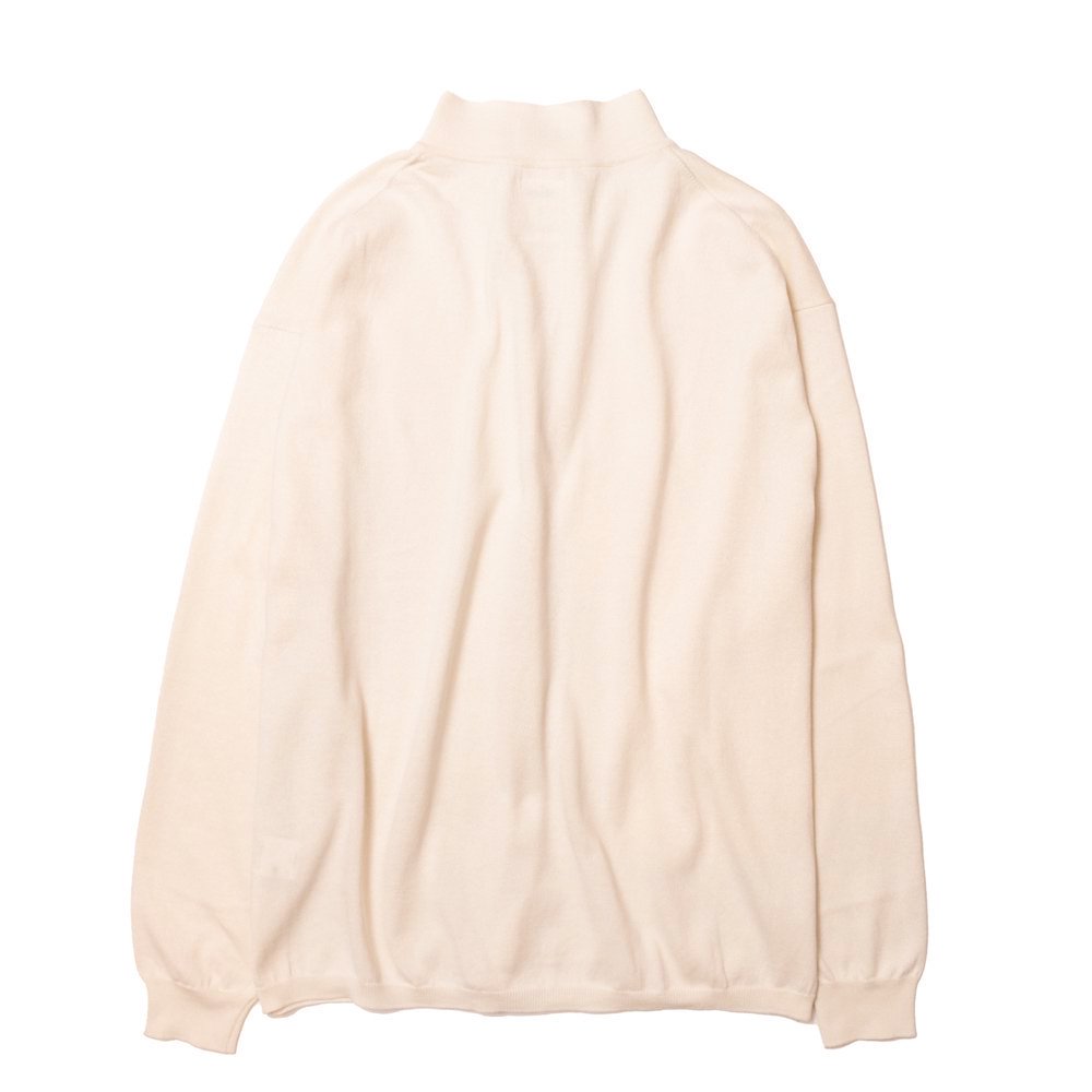 THE NERDYS / Organic Cotton Stand collar L/S Polo Shirt