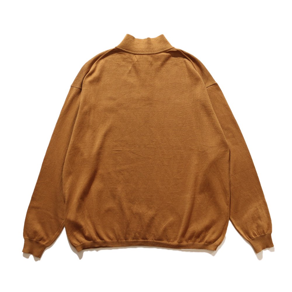 THE NERDYS / Organic Cotton Stand collar L/S Polo Shirt