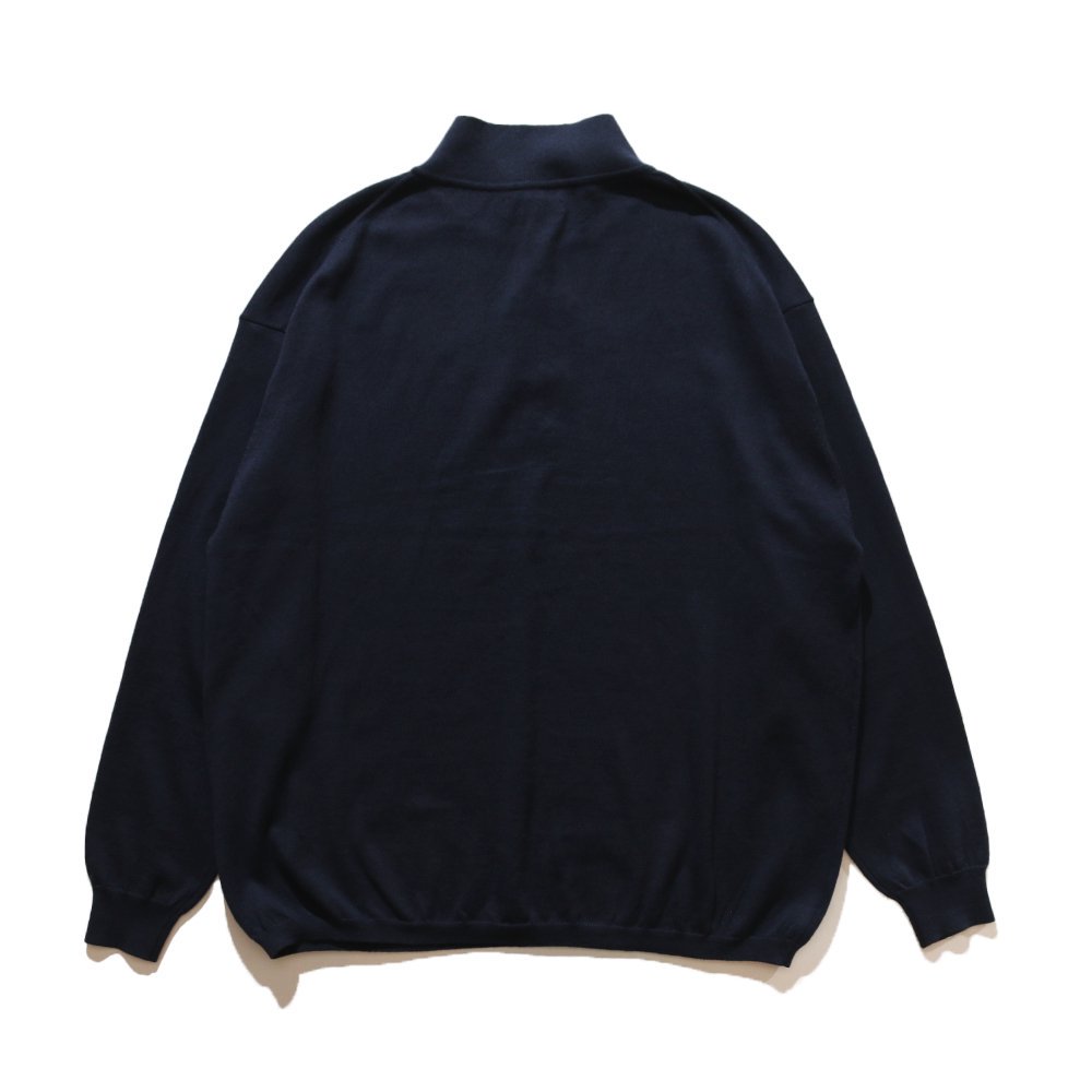 THE NERDYS / Organic Cotton Stand collar L/S Polo Shirt