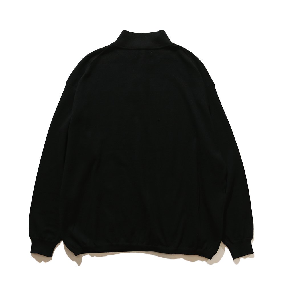 THE NERDYS / Organic Cotton Stand collar L/S Polo Shirt
