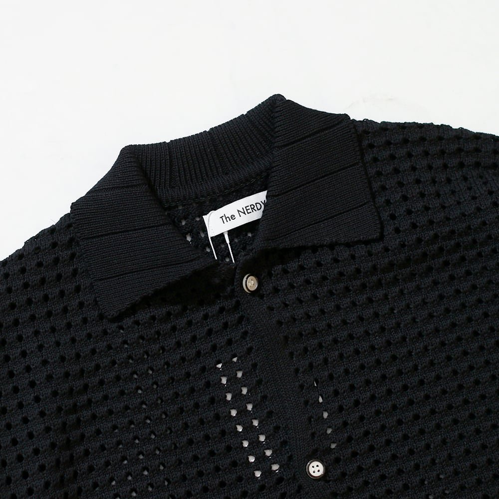 THE NERDYS / Knit Open Polo shirt