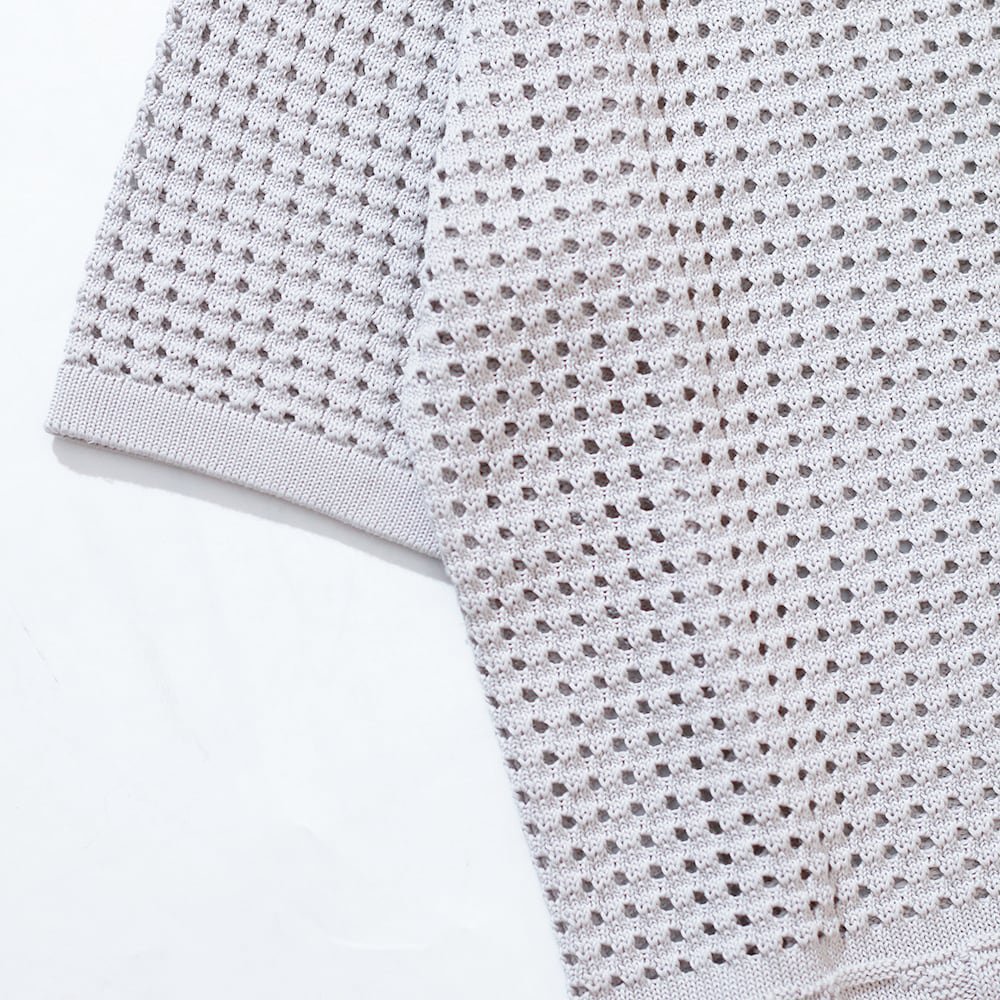 THE NERDYS / Knit Open Polo shirt