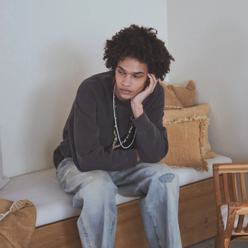 AUTHEN / SILKNIZED SWEAT SHIRT