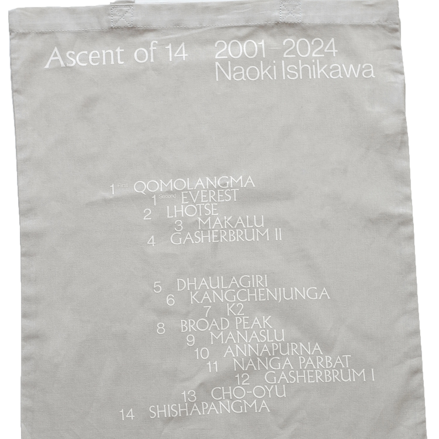 Ascent of 14 Tote by Naoki ISHIKAWA