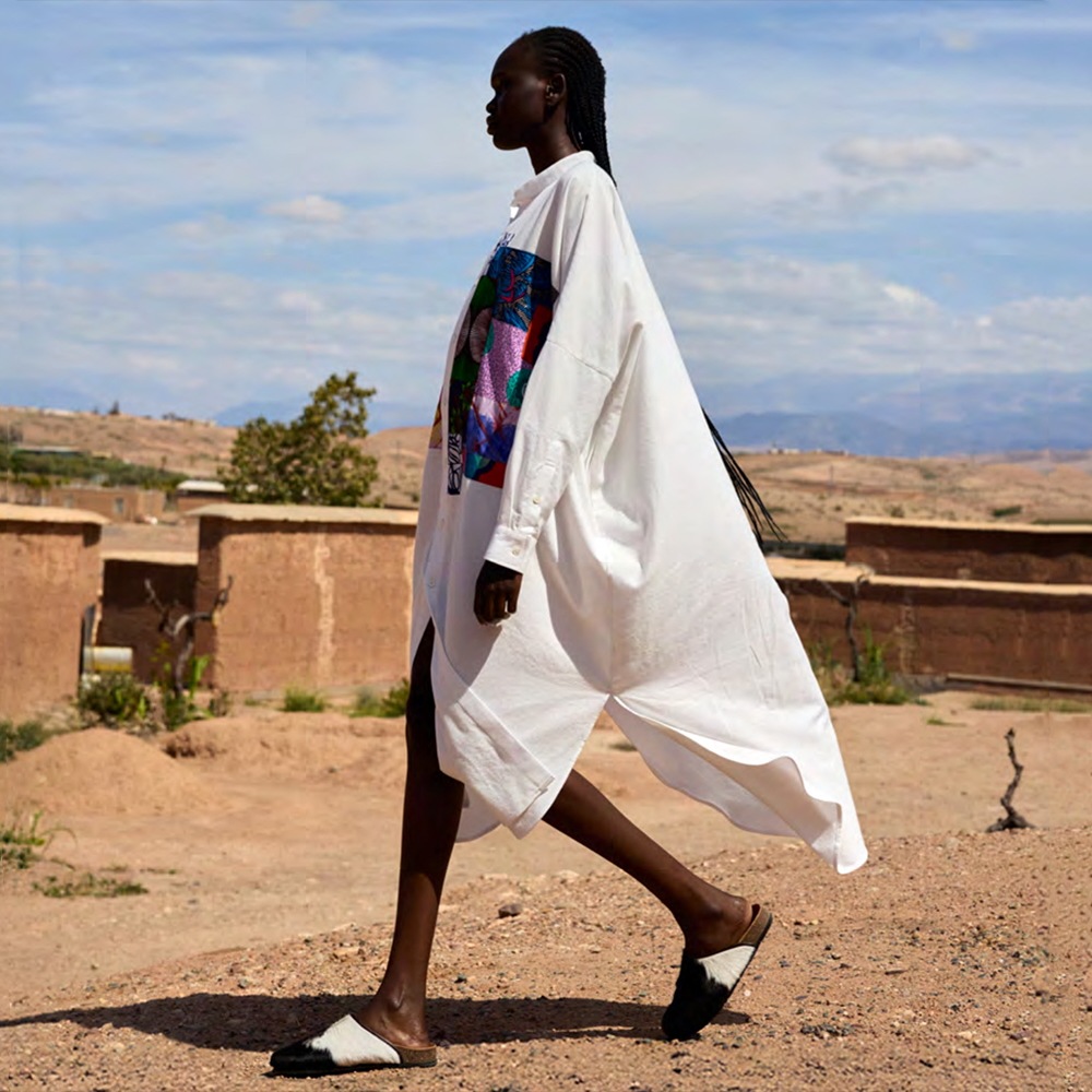 Res Ipsa / Handwoven Patched-Front Kaftan