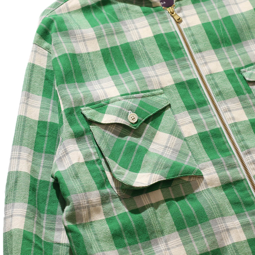 Res Ipsa / Handwoven Plaid Zip Hoodie