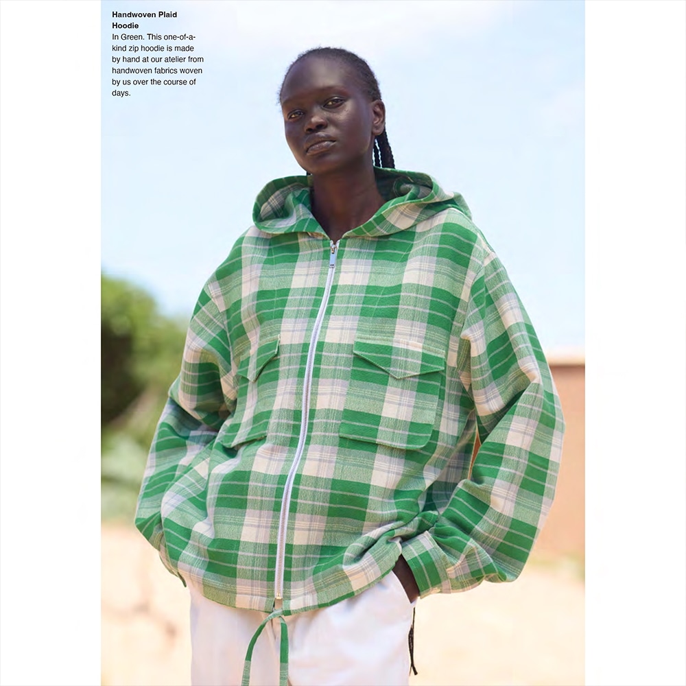 Res Ipsa / Handwoven Plaid Zip Hoodie
