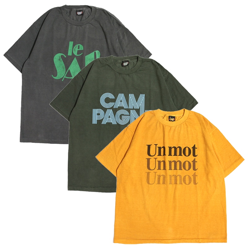 Graphic Tee / Pigment Logo Print T-shirt
