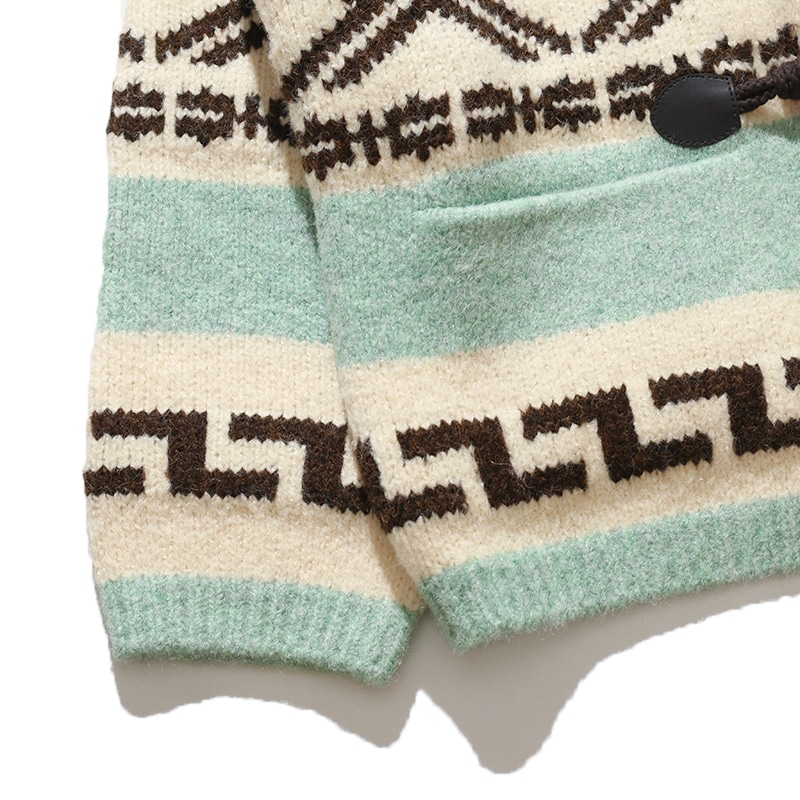 GREEN BUTTER / Alpaca Duffle Cardigan