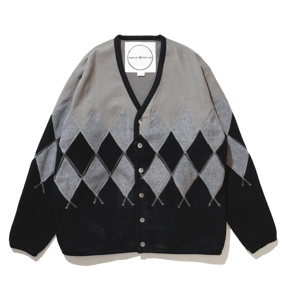 BURLAP OUTFITTER / Argyle Fleece Cardigan