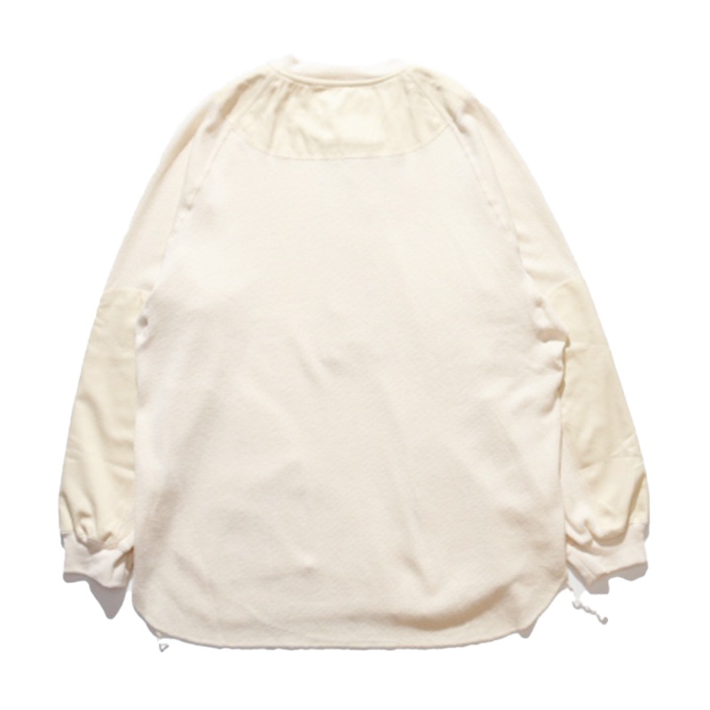 Norbit / Wool cotton waffle Henley neck T-shirts