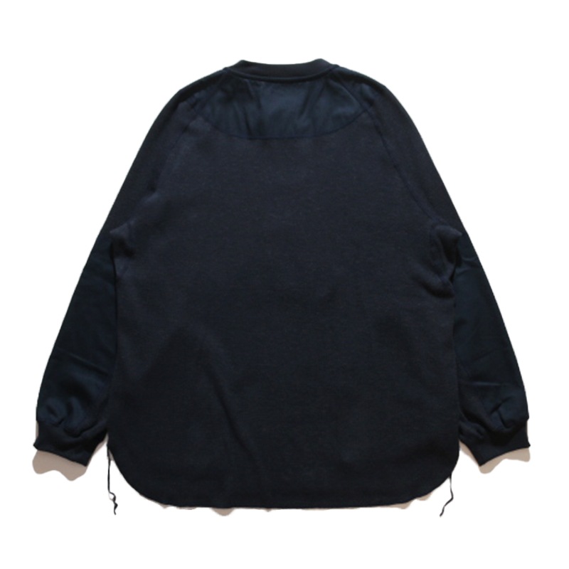 Norbit / Wool cotton waffle Henley neck T-shirts