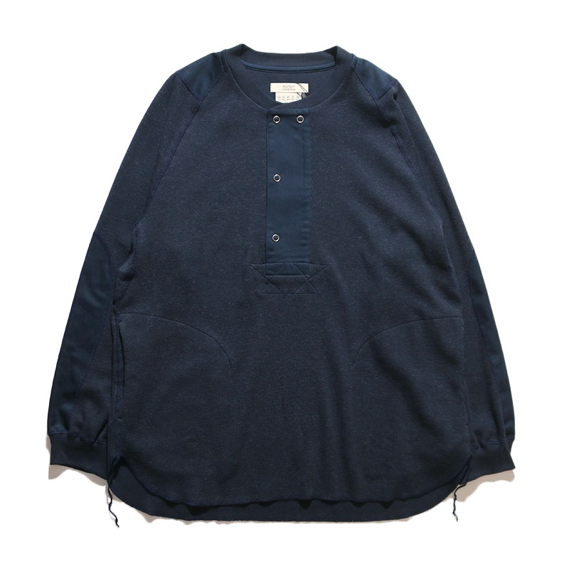 Norbit / Wool cotton waffle Henley neck T-shirts
