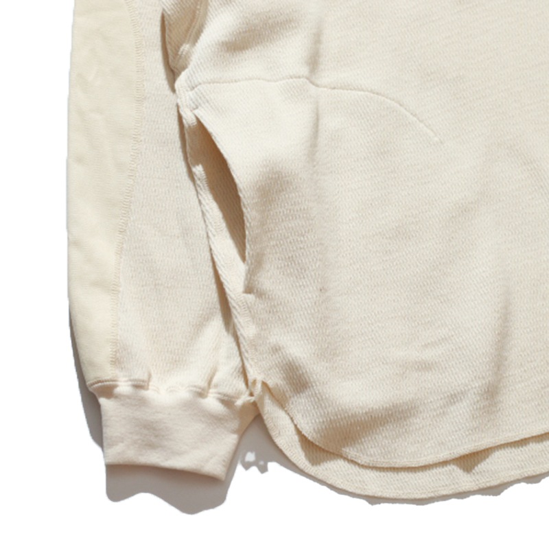 Norbit / Wool cotton waffle Henley neck T-shirts