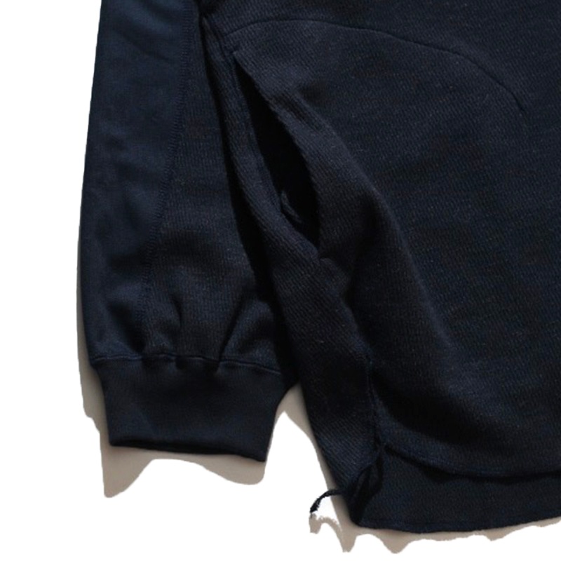Norbit / Wool cotton waffle Henley neck T-shirts