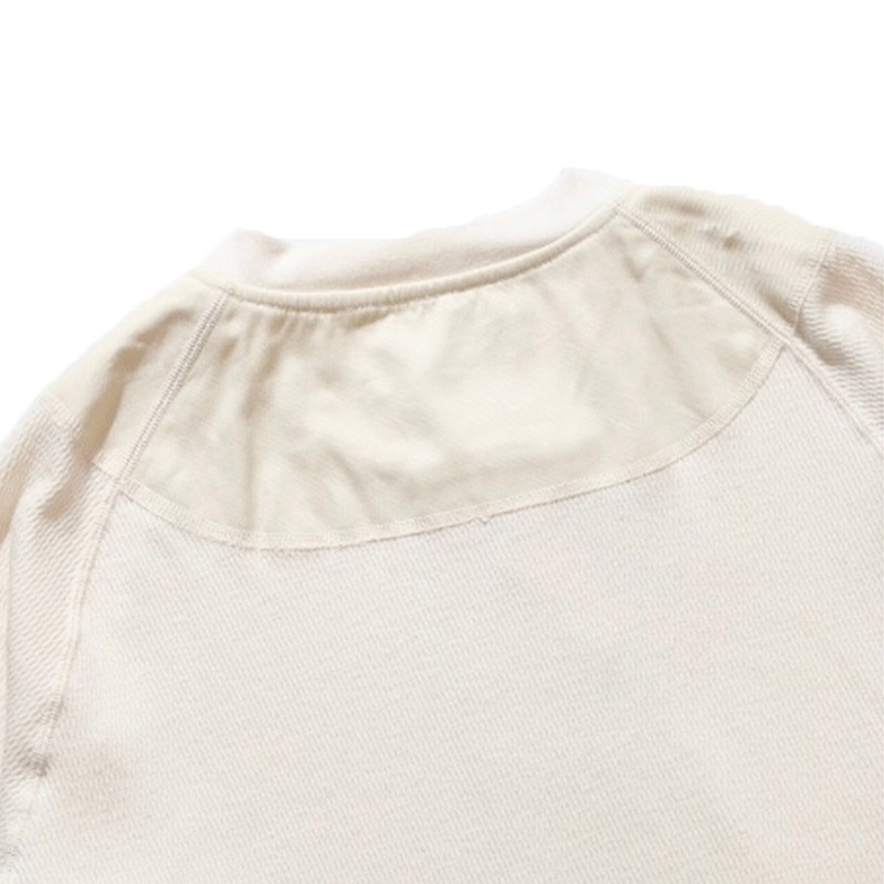 Norbit / Wool cotton waffle Henley neck T-shirts