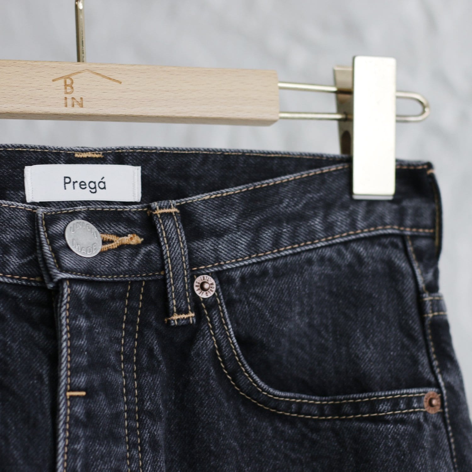 Pregaプレガ / SLIT Fringe denim pants スリットフリンジデニムパンツ