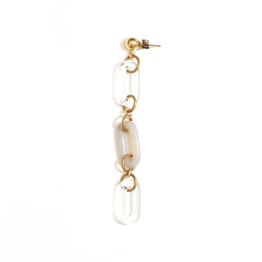 SASAI / Stone Chain Earrings