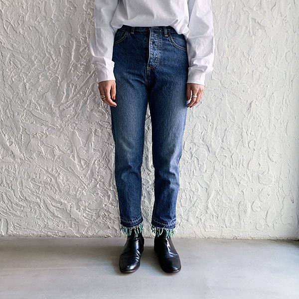 Prega プレガ / FRINGE denim pants フリンジデニムパンツ