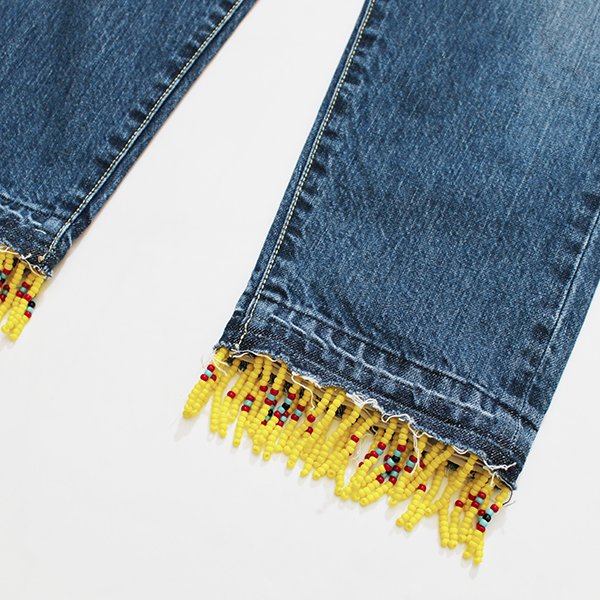 Prega プレガ / FRINGE denim pants フリンジデニムパンツ
