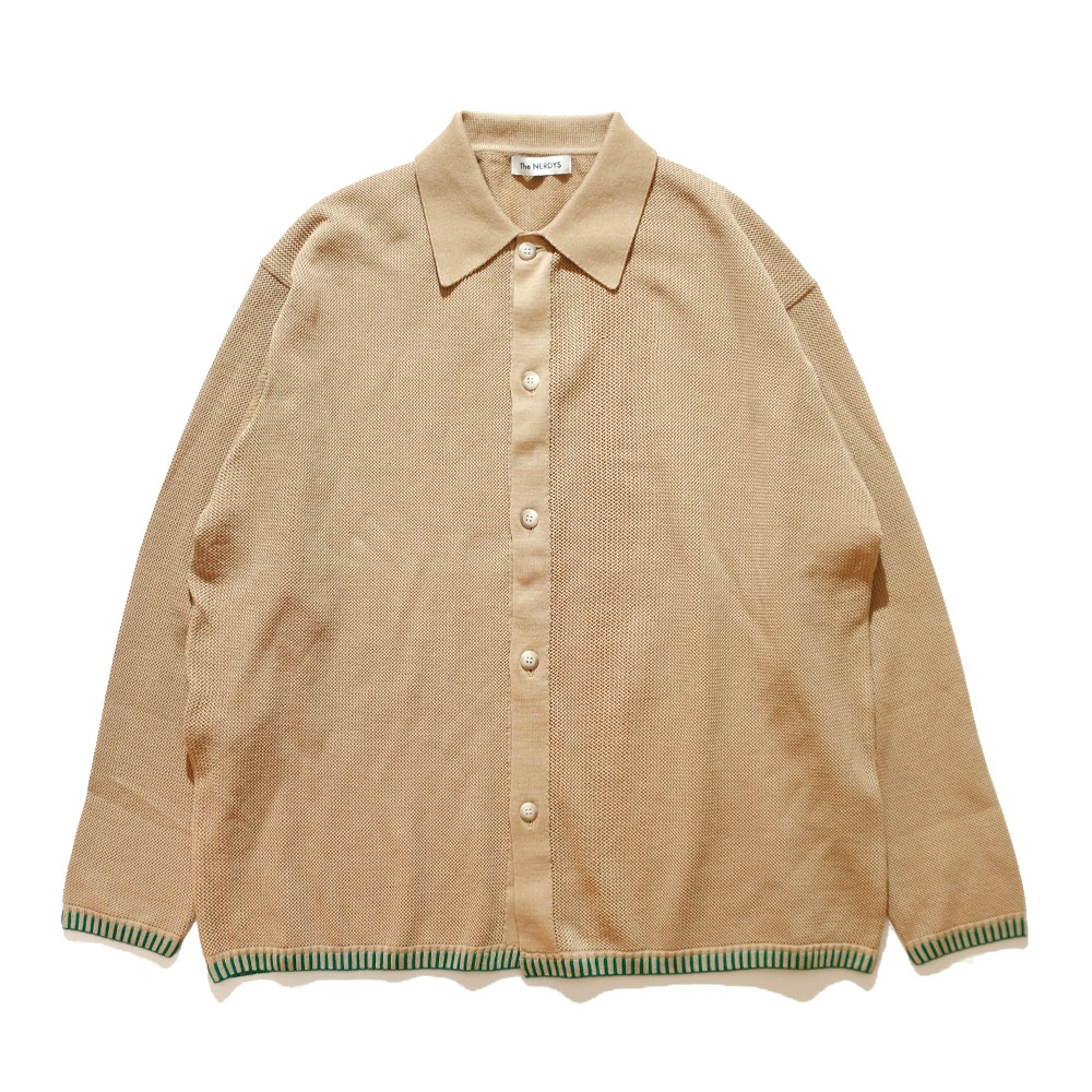 The NERDYS / KNIT EDGE / Shirt Cardigan