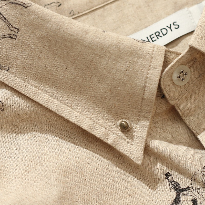 The NERDYS / HORSE PRINTED STUDS DOWN SHIRT