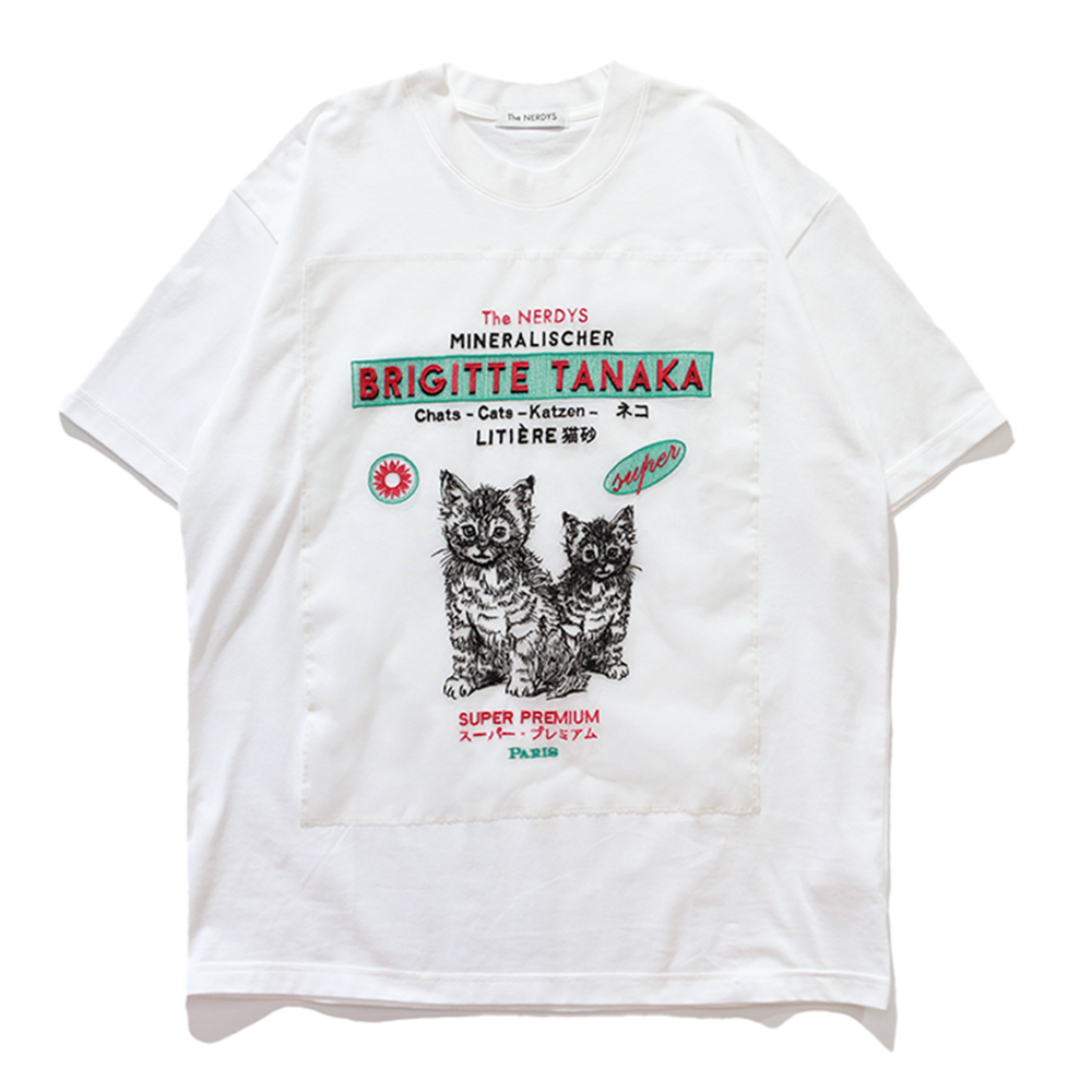 The NERDYS / Brigitte Tanaka×The NERDYS CATS T-shirt