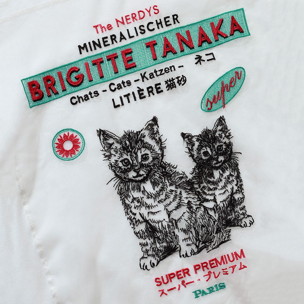The NERDYS / Brigitte Tanaka×The NERDYS CATS T-shirt