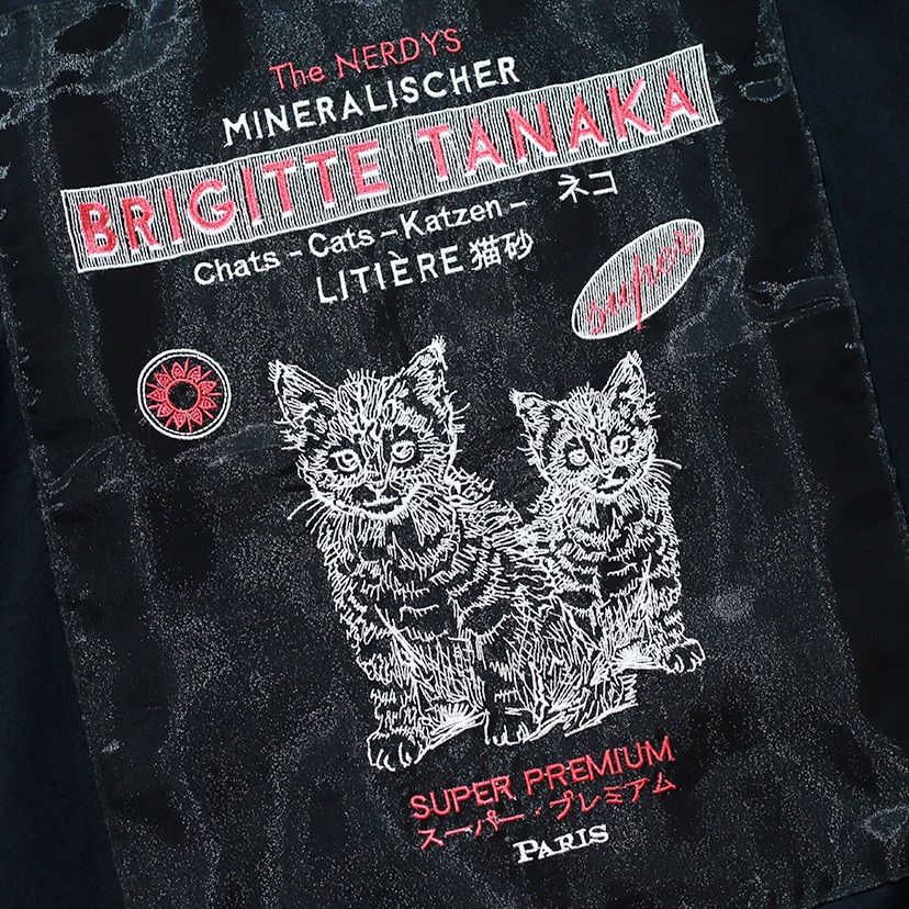The NERDYS / Brigitte Tanaka×The NERDYS CATS T-shirt
